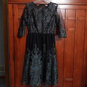 Black lace dress